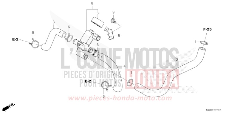 LUFTEINSPRITZ-STEUERVENTIL von CBR1000RR SP SP1 SP2 MAT PEARL MORION BLACK (NHC33) von 2024